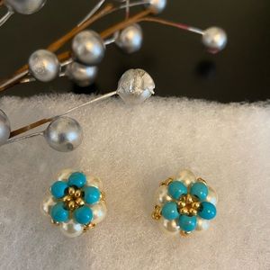 Hand made pearl earrings